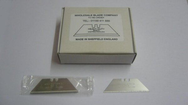 Heavy Duty Straight Knife Blades (100 Per Box)