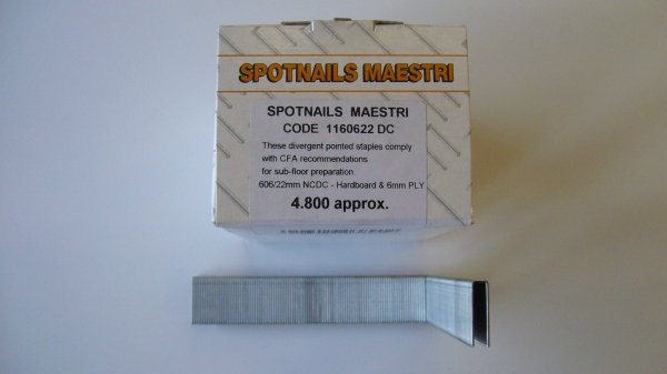 Spotnails Maestri 606/22mm Staples (4,800 Per Box)