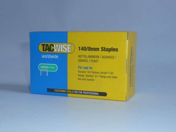 8mm/140 Staples For A11 Hammer Tacker (5,000 Per Packet)