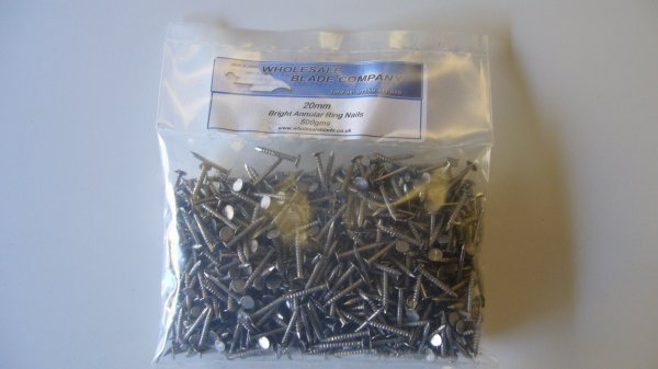 20mm Annular Ring Shank Nails 1/2 kg Bag
